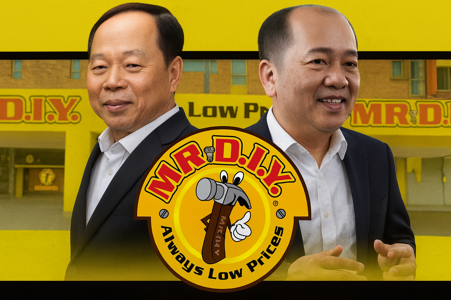 “Tan Yu Yeh dan Tan Yu Wei, pemilik MR DIY Malaysia.”